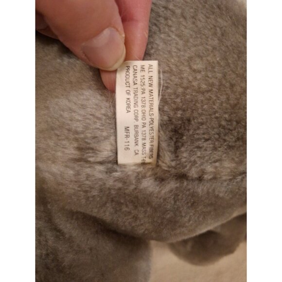 80s Disney Bianca Gray Plush Mouse Stuffed Purple Bow 16" Vintage Made in Korea - Picture 4 of 16